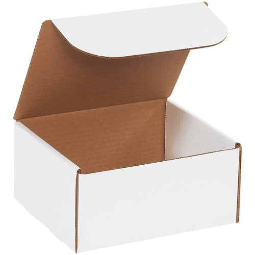 ECT-32-B white corrugated literature mailers designed for e-commerce brands who need professional, crush-resistant packaging without custom tooling. Pre-sized 8x7x4 dimensions with self-sealing tabs ensure secure closure and polished presentation. Bundle of 50 boxes arrives ready to fold, assemble, and ship.