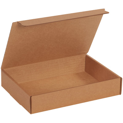 Professional 9" x 6.5" x 1.75" kraft corrugated mailers designed for ecommerce brands shipping documents, catalogs, and literature. Each fold-and-tuck mailer assembles in seconds without tape, glue, or staples‚reducing prep time and shipping costs. Sold in bundles of 50.