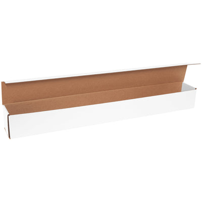 Ship lightweight items with confidence using these 36x4x4 ECT-32-B white corrugated mailers. Double-wall crush-resistant construction folds in seconds with no tape, glue, or staples required. Bundle of 50 mailers reduces per-unit costs and shipping weight for maximum freight efficiency.