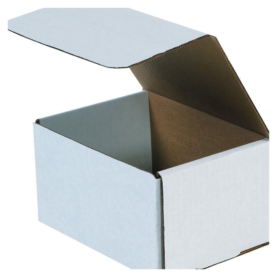 6.5x4.875x3.75 ECT-32 White Corrugated Mailers 50-Pack MLR4 - alias listing