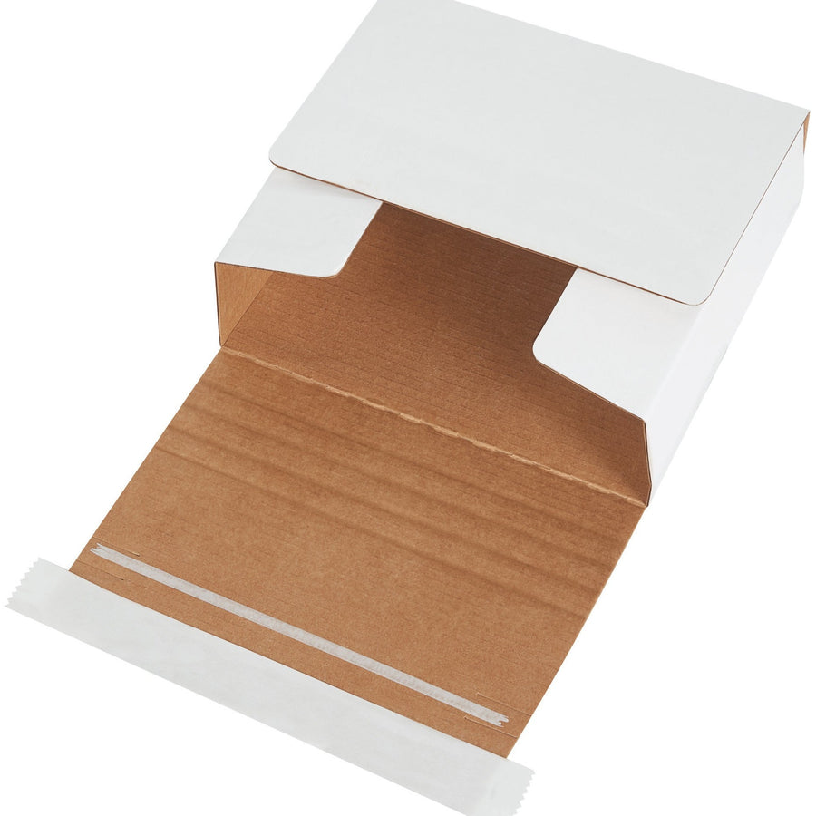 5.75x5.06x1.75 White Self-Seal Corrugated CD Mailers 200-Pack MM1002 - alias listing