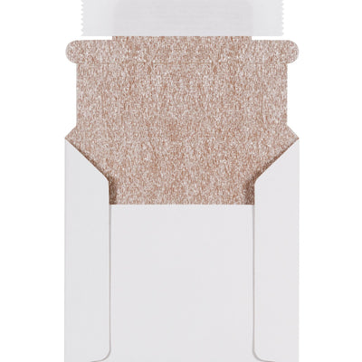 5 1/8 x 5 in White Recycled Foam Lined CD Mailers Crush Resistant 100/Case MM1150 - alias listing