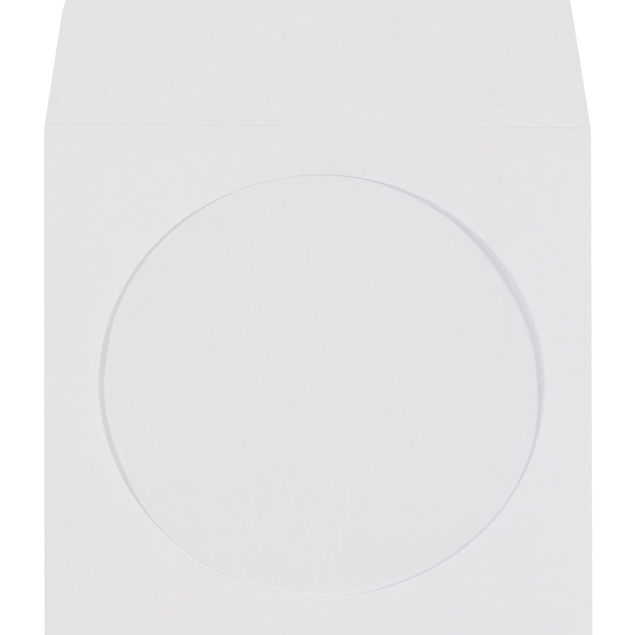 4 7/8 x 5 in 24 lb White Paper Windowed CD/DVD Sleeves 500/Case MM1170 - alias listing