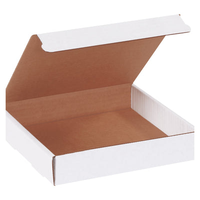 7 3/8 x 7 3/8 x 1 3/8 in White Corrugated Literature Mailers 50-Pack MMC1 - alias listing