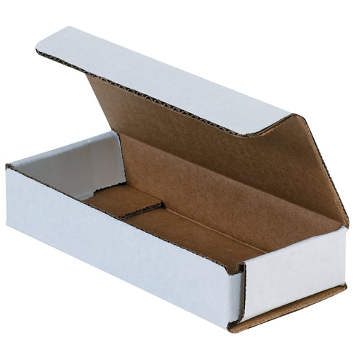 Ship lightweight items safely with these ECT-32-B white corrugated mailers in 6x2.5x1 dimensions. One-piece fold-and-tuck design creates double-wall protection on front and sides‚no tape, glue, or staples required. Sold as a bundle of 50 units for maximum freight efficiency.