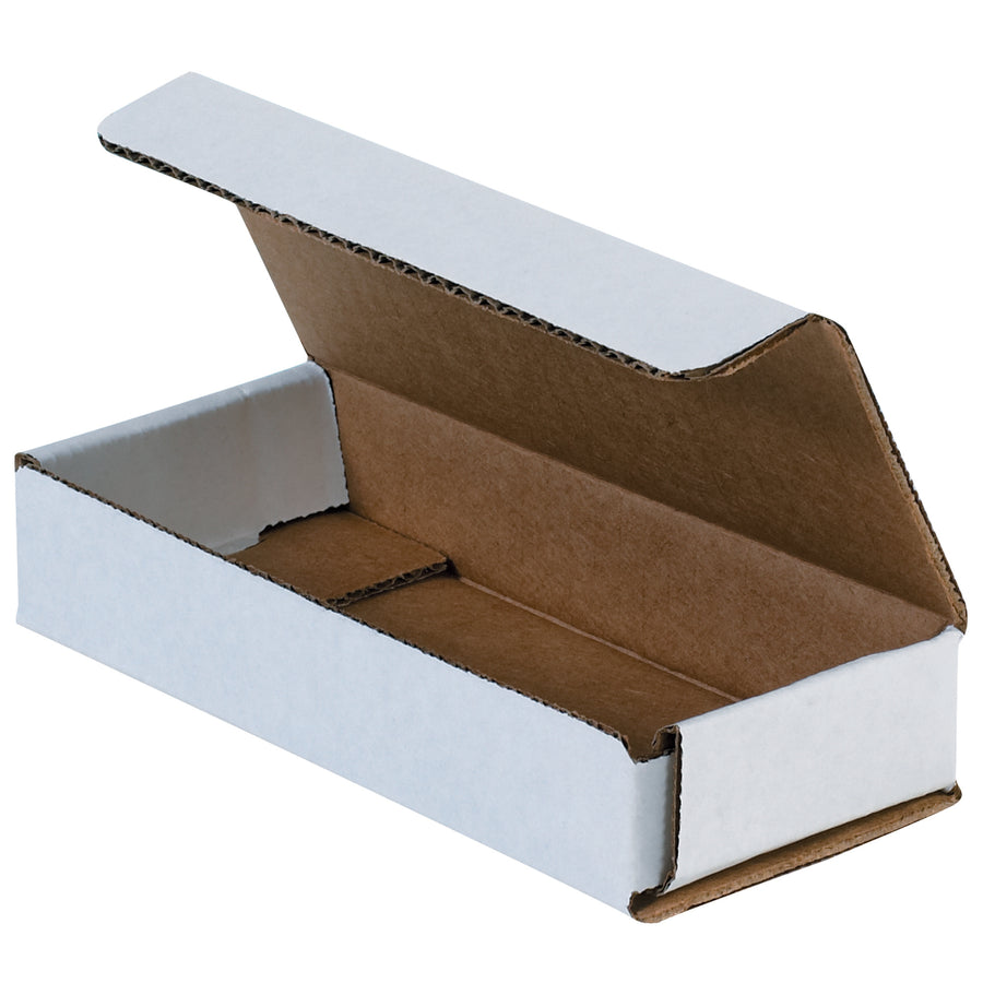 Ship lightweight items safely with these ECT-32-B white corrugated mailers in 6x2.5x1 dimensions. One-piece fold-and-tuck design creates double-wall protection on front and sides–no tape, glue, or staples required. Sold as a bundle of 50 units for maximum freight efficiency.