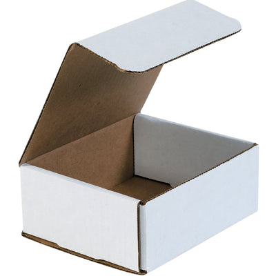6 3/16 x 5 3/8 x 2 1/2 in ECT-32-B White Corrugated Mailers 50/Bundle MRX6XL - alias listing