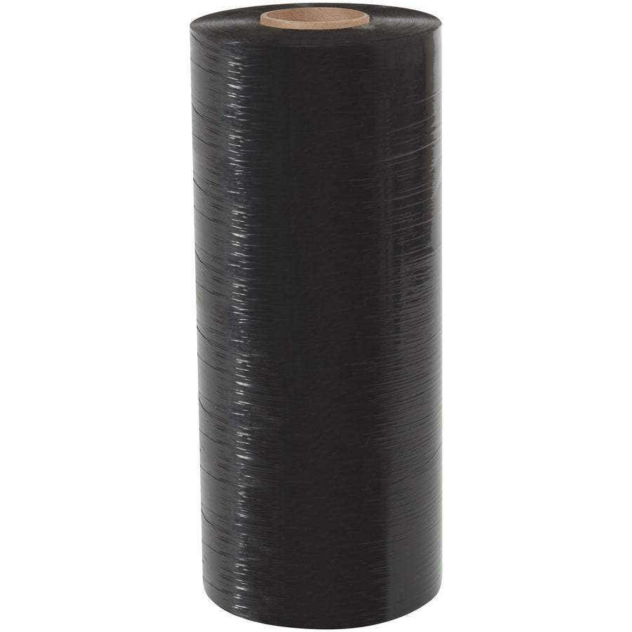 Heavy-duty black blown machine stretch film engineered for puncture resistance and superior load retention. This 20" x 80 Gauge x 5000' roll provides excellent cling and stabilization on irregular loads, with complete opacity to conceal shipments. Works on all standard stretch wrap equipment down to -5¬∞F.