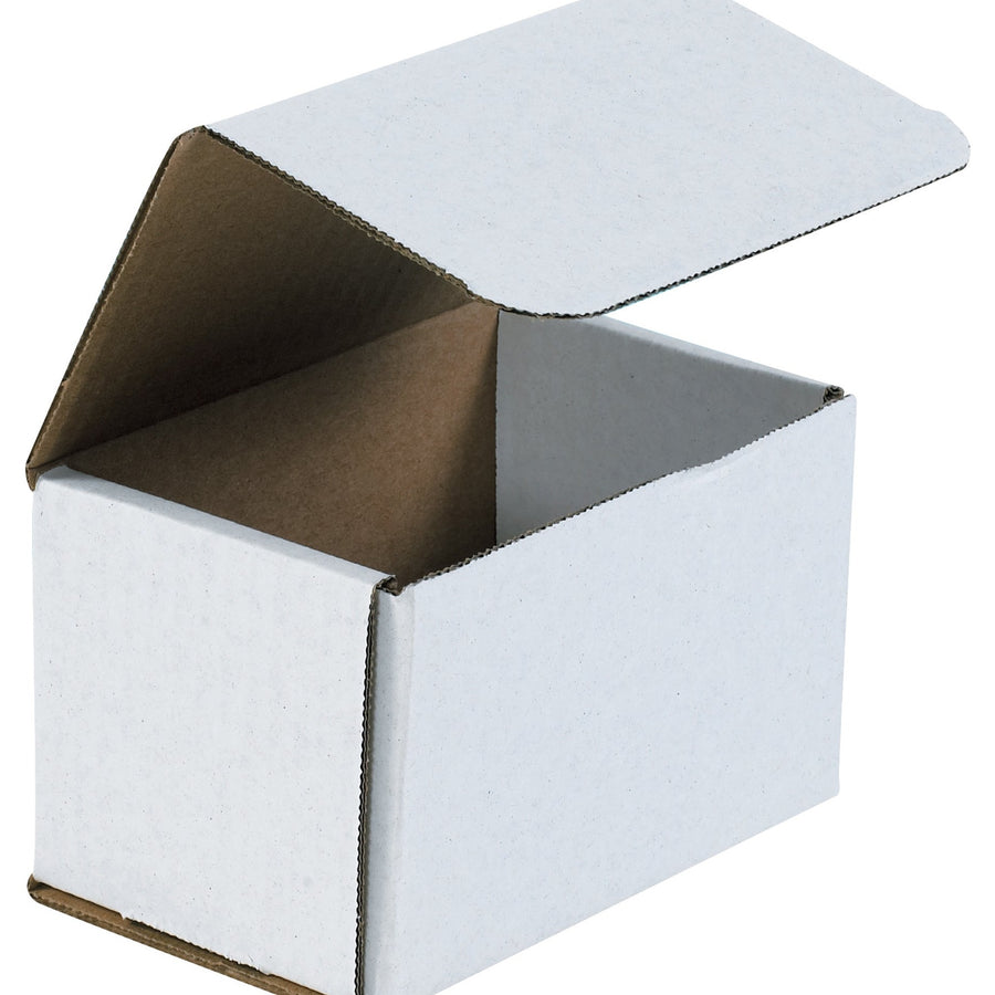 5.5x3.5x3.5 ECT-32 White Corrugated Mailers 50/Bundle MSOL - alias listing