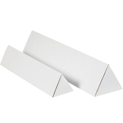 Ship documents and rolled materials faster with our 24.25" white triangle mailing tubes. These one-piece corrugated tubes feature locking tabs for tool-free assembly and ship flat to maximize your storage efficiency. Bundle of 50 tubes constructed from durable ECT-32-B corrugated material.