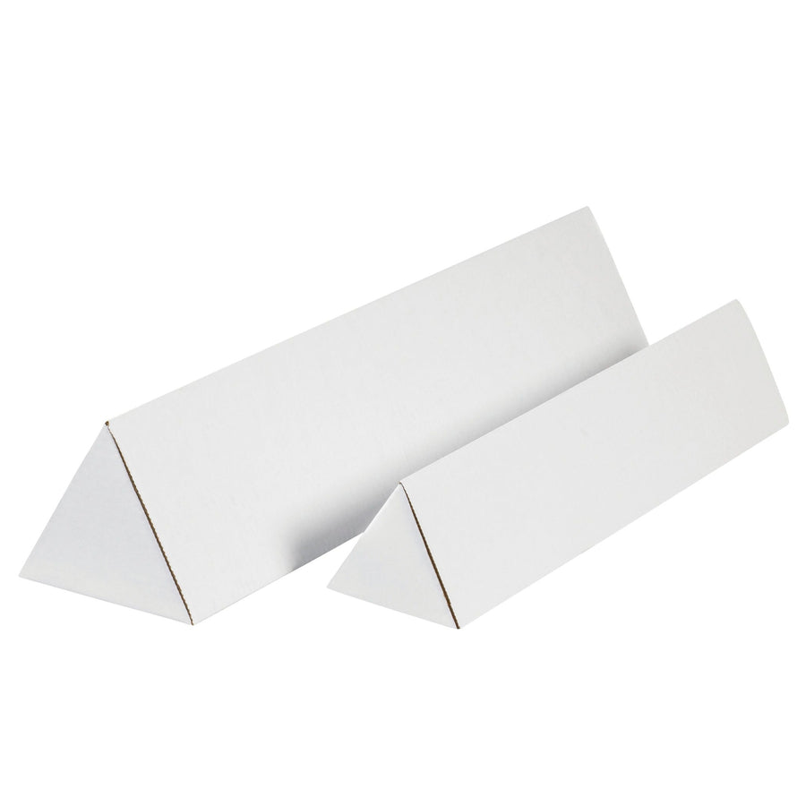 36.25 in ECT-32-B White Corrugated Triangle Mailing Tubes 50-Pack MTM236 - alias listing
