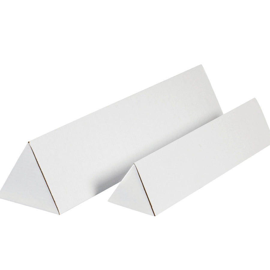 18.25 in ECT-32-B White Corrugated Triangle Mailing Tubes 50/Bundle MTM318 - alias listing