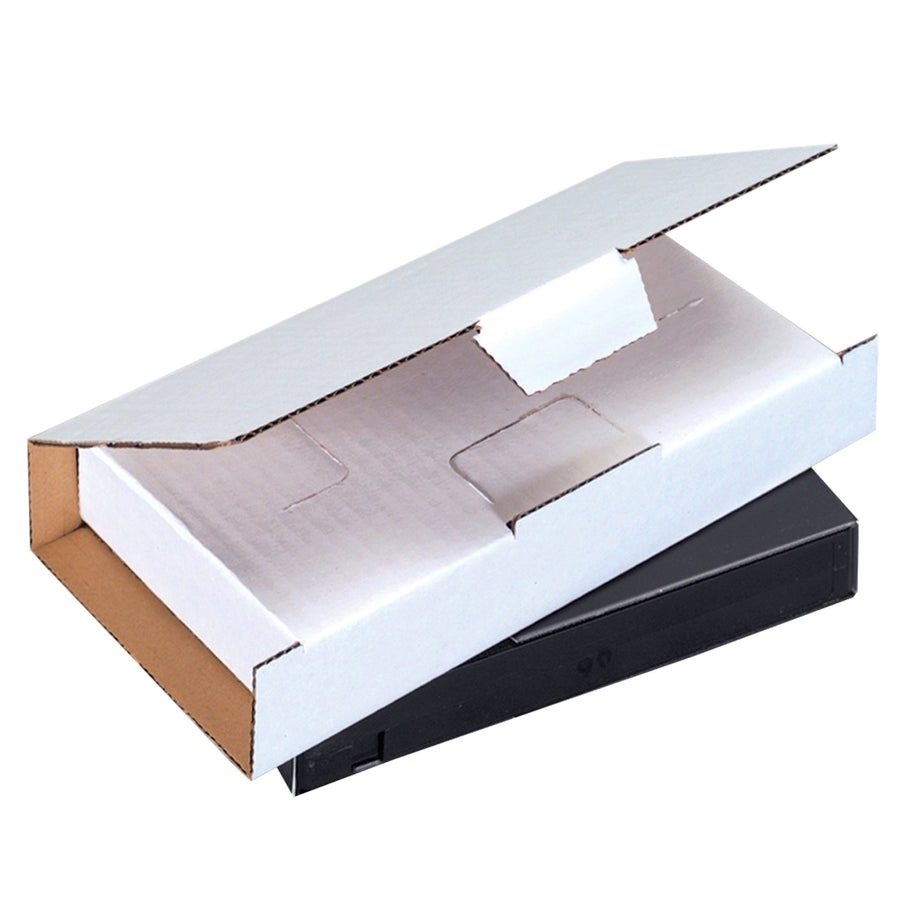 8.25x4.375x1.1875 ECT-32 White Corrugated Video Tape Mailers 50/Bundle MVM1 - alias listing