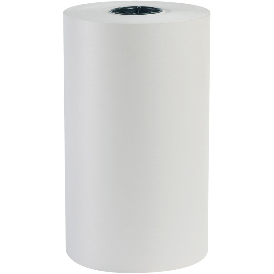 Our 15" x 1440' newsprint rolls deliver cost-effective void fill and protective wrap for high-volume shipping operations. Made from 100% recycled material with 30 lb basis weight, this unprinted packing paper is clean, versatile, and easy to dispense with standard roll cutters. Perfect for padding fragile items while keeping packaging costs low.