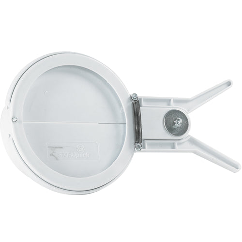 Direct replacement valve for loose fill dispensers featuring spring-loaded design for precise packing peanuts and void fill control. Constructed from durable plastic for long-lasting performance. Sold as 1 each.