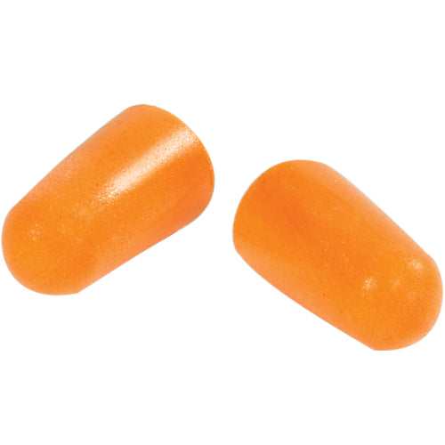Protect your workforce with 3M 1100 foam earplugs–the industry-standard hearing protection for shop and industrial environments. Each case includes 1,000 individually packaged orange foam plugs with a 29dB noise reduction rating, tapered design for comfort, and dirt-resistant surface. Buy bulk safety supplies and reduce hearing damage incidents.