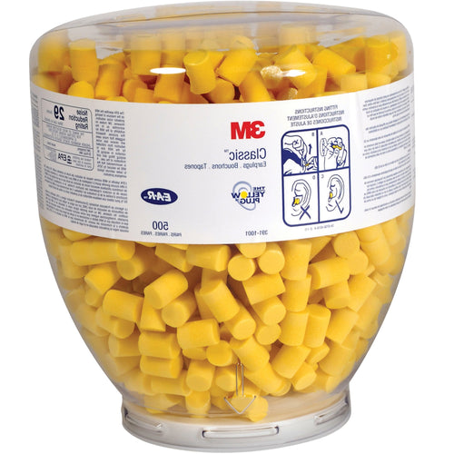 Yellow E-A-R Classic Foam Earplugs NRR 29dB 500/Case OCS1139