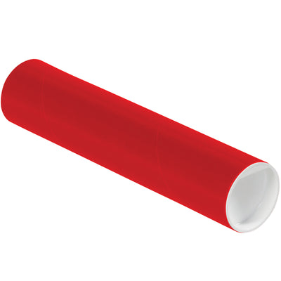 Protect and identify documents with confidence using these durable 2x9 red spiral wound mailing tubes. Each case contains 50 pre-capped tubes with strong 3-ply construction and white plastic end caps included. Ideal for mailrooms, architects, and any operation requiring reliable cylindrical mailers for shipping or document organization.