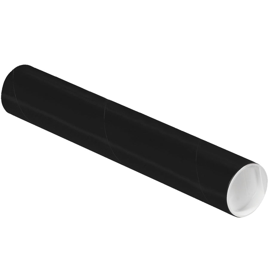 Professional-grade 2" x 12" black mailing tubes built to withstand shipping. Heavy-duty 0.06" thick spiral wound construction with included white plastic end caps. Ships 50 tubes per case‚the cost-effective solution for mailrooms, architects, and document shippers.
