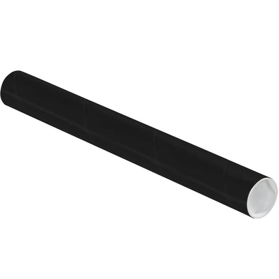 Heavy-duty 2x18" black mailing tubes built from 3-ply, 0.06" spiral wound fibreboard with included white plastic end caps. Sold as a case of 50 tubes‚ideal for architects, document handlers, and shipping departments needing reliable, cost-effective cylindrical mailers. Durable construction withstands rough handling while maintaining document integrity.