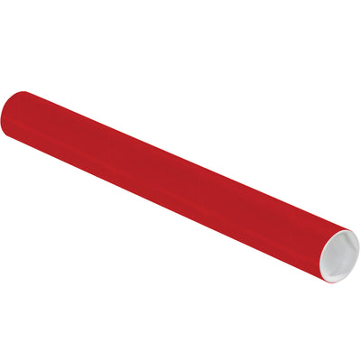 Protect and identify documents with confidence. Our 2x18 red mailing tubes feature durable 3-ply spiral wound fibreboard construction with included white plastic end caps. Each case includes 50 tubes‚the economical choice for high-volume mailrooms and shipping departments.