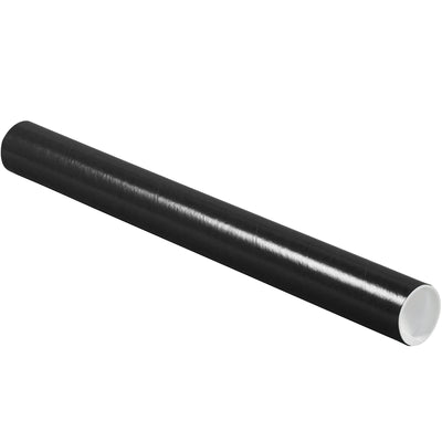 Ship blueprints, documents, and posters with confidence using these 2x20 black mailing tubes with included white plastic end caps. Heavy-duty 3-ply spiral wound fibreboard construction delivers durability and protection without premium pricing. Buy by the case of 50 and maximize your shipping efficiency.
