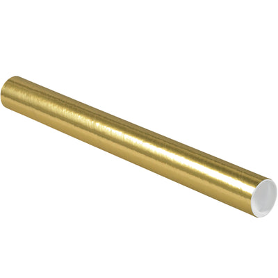 Protect and organize documents, blueprints, and posters with these durable 2x20 gold mailing tubes. Industrial-grade 3-ply spiral wound fibreboard construction with white plastic end caps included. Ships as case of 50 tubes‚bulk pricing for mailroom efficiency.