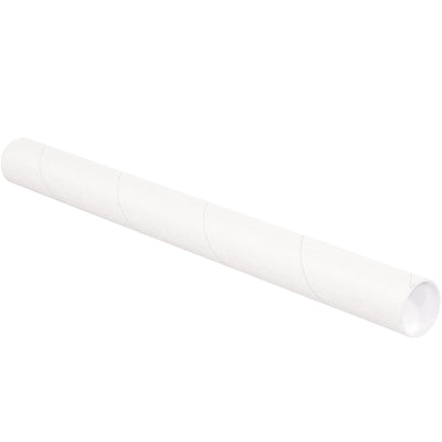 Secure your documents and posters with our 2.5 x 12" white spiral wound mailing tubes. Heavy-duty 3-ply construction with included snap-lock end caps prevents contents from shifting during shipment. 34 tubes per case‚cost-effective solution for high-volume mailers and mailrooms.