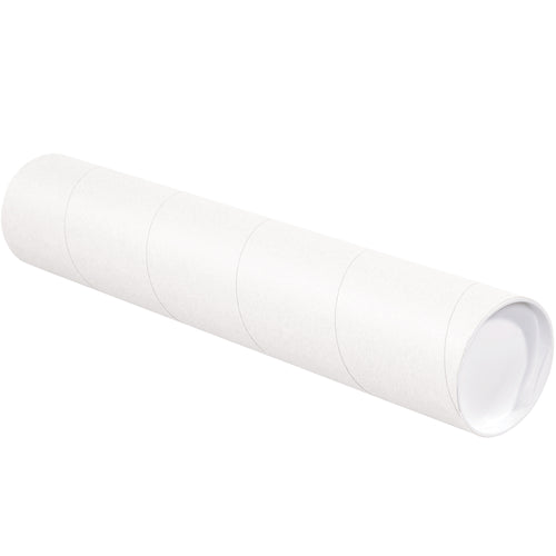 Ship posters, blueprints, and documents safely with these 4x30 white spiral wound mailing tubes. Each case includes 15 tubes with secure snap-on end caps that won't pop off during transit. Heavy-duty 0.08