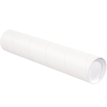 Ship blueprints, posters, and documents safely with our 4x48 white mailing tubes. Heavy-duty 3-ply spiral wound fibreboard with included snap-lock end caps prevents shifting during transit. Each case contains 15 reusable, recyclable tubes‚the cost-effective solution for high-volume mailroom operations.
