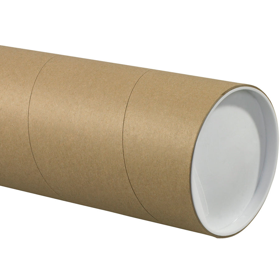 Heavy-duty 5" x 36" kraft mailing tubes built for reliable document, poster, and blueprint shipping. 0.125" thick spiral wound fibreboard construction resists bending and crushing. Each case includes 15 rigid tubes‚economical and compliant for mailroom operations.
