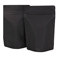 5x8x2.5 Black Matte Stand-Up Barrier Pouches 1000/Case