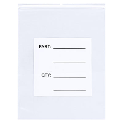 3x4 4 Mil Clear Reclosable Parts Bags with Hang Holes 1000/Case PB12002 - alias listing