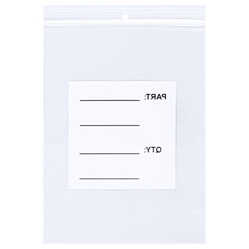 9x12 4 Mil Clear Reclosable Parts Bags with Hang Holes 1000/Case PB12009 - alias listing