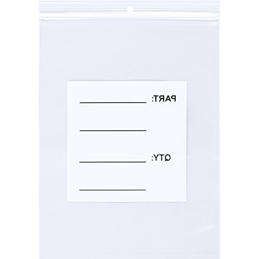 10x10 4 Mil Clear Reclosable Parts Bags with Hang Holes 1000/Case PB12010 - alias listing