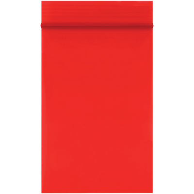 Durable 2 mil red polyethylene reclosable bags in convenient 2x3" size for industrial inventory control and product protection. Sold as case of 1000 units. FDA and USDA compliant with reusable design that withstands repeated opening and closing.