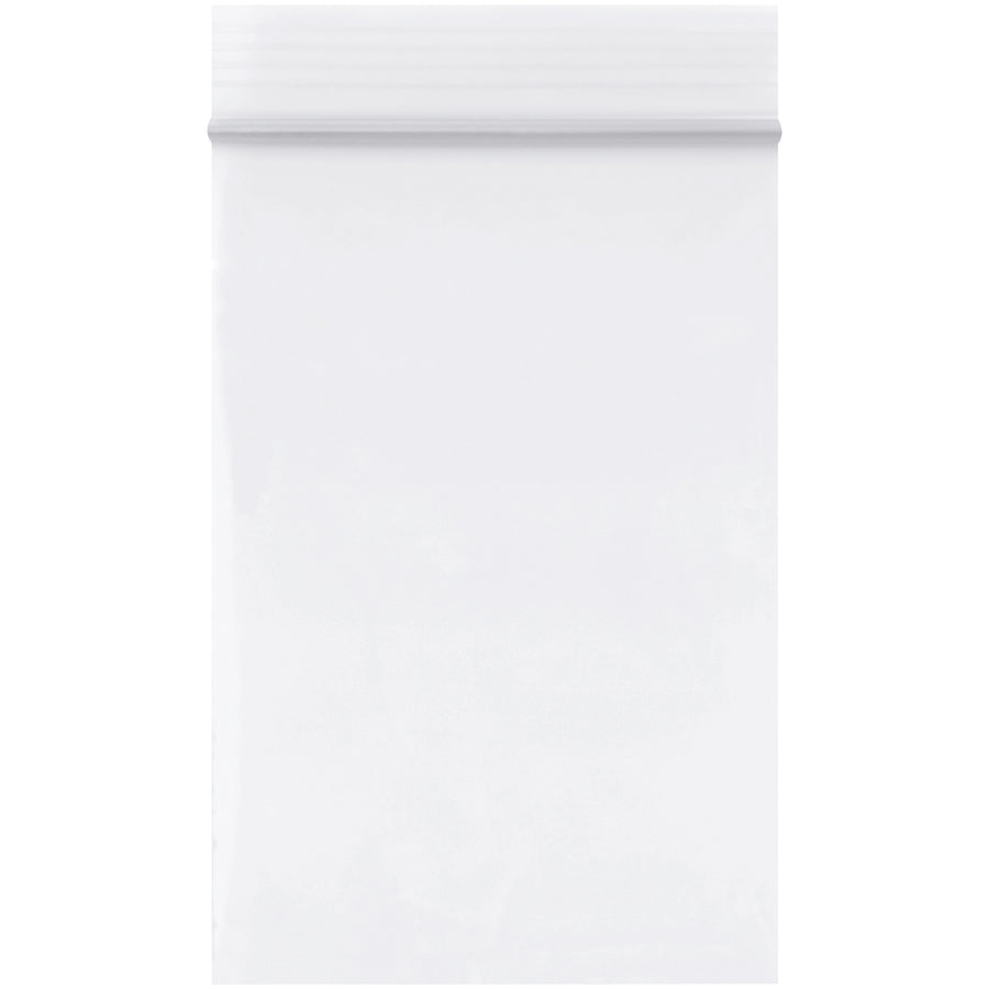2x3" 2 Mil White Reclosable Poly Bags - 1000/Case