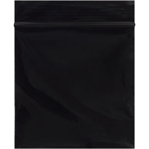 Heavy-duty 2 mil black reclosable poly bags protect products, parts, and inventory from moisture and contamination. Each 3
