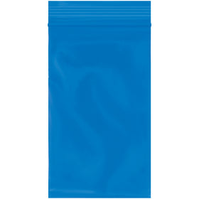 Bright blue 2 mil reclosable poly bags (3x5") help you instantly identify products and protect parts from moisture and contamination. FDA and USDA compliant, reusable design reduces packaging costs. Bulk case of 1,000 bags for reliable inventory and product protection.