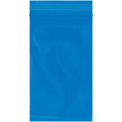 Bright blue 2 mil reclosable poly bags (3x5") help you instantly identify products and protect parts from moisture and contamination. FDA and USDA compliant, reusable design reduces packaging costs. Bulk case of 1,000 bags for reliable inventory and product protection.