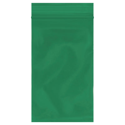 3x5 2 Mil Green Reclosable Poly Bags 1000/Case PB3550G - alias listing