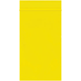 Bright yellow 2 Mil reclosable poly bags deliver instant product identification and reliable moisture protection. Each case contains 1,000 durable, reusable bags sized 3" x 5" with secure ziplock closure. FDA and USDA compliant for food-safe storage and inventory organization.