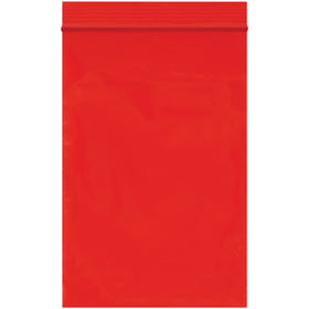 4x6 Red Reclosable Poly Bags 2 Mil - 1000/Case