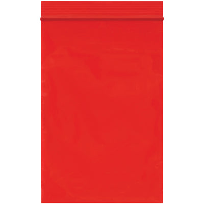4x6 Red Reclosable Poly Bags 2 Mil - 1000/Case