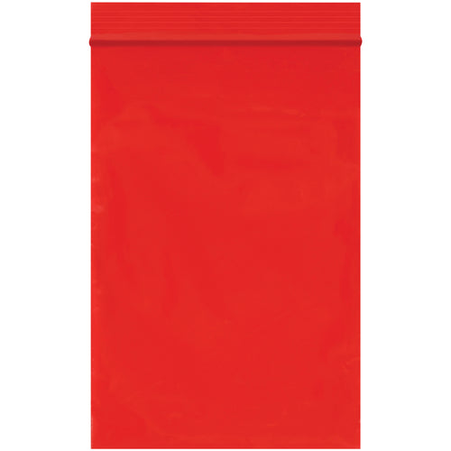 4x6 Red Reclosable Poly Bags 2 Mil - 1000/Case