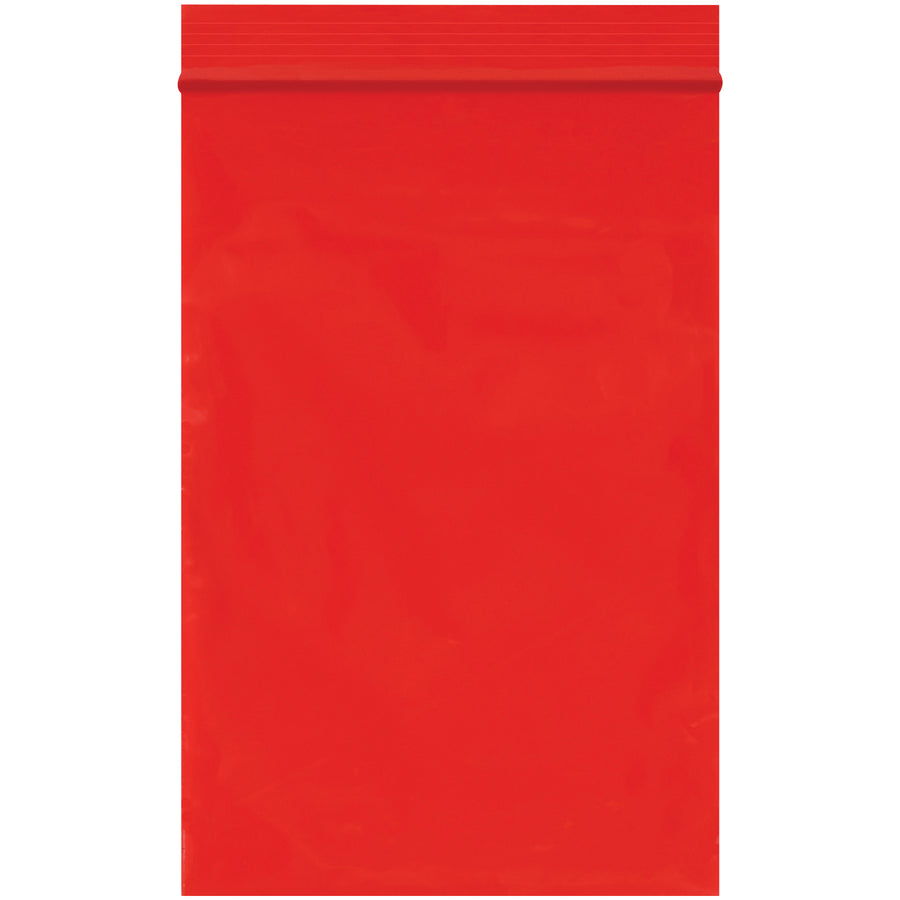 4x6 Red Reclosable Poly Bags 2 Mil - 1000/Case