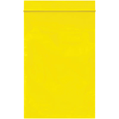 Brightly colored 4x6 yellow reclosable poly bags engineered for industrial storage and inventory organization. 2 mil polyethylene construction with durable ziplock seal keeps products protected from dirt and moisture. Case of 1,000 reusable bags‚FDA and USDA compliant for food-safe applications.