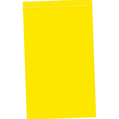 5x8 2 Mil Yellow Reclosable Poly Bags 1000/Case PB3585Y - alias listing