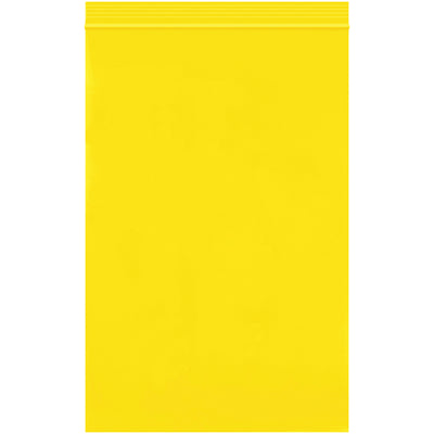 6x9" Yellow Reclosable Poly Bags 2 Mil - 1000/Case