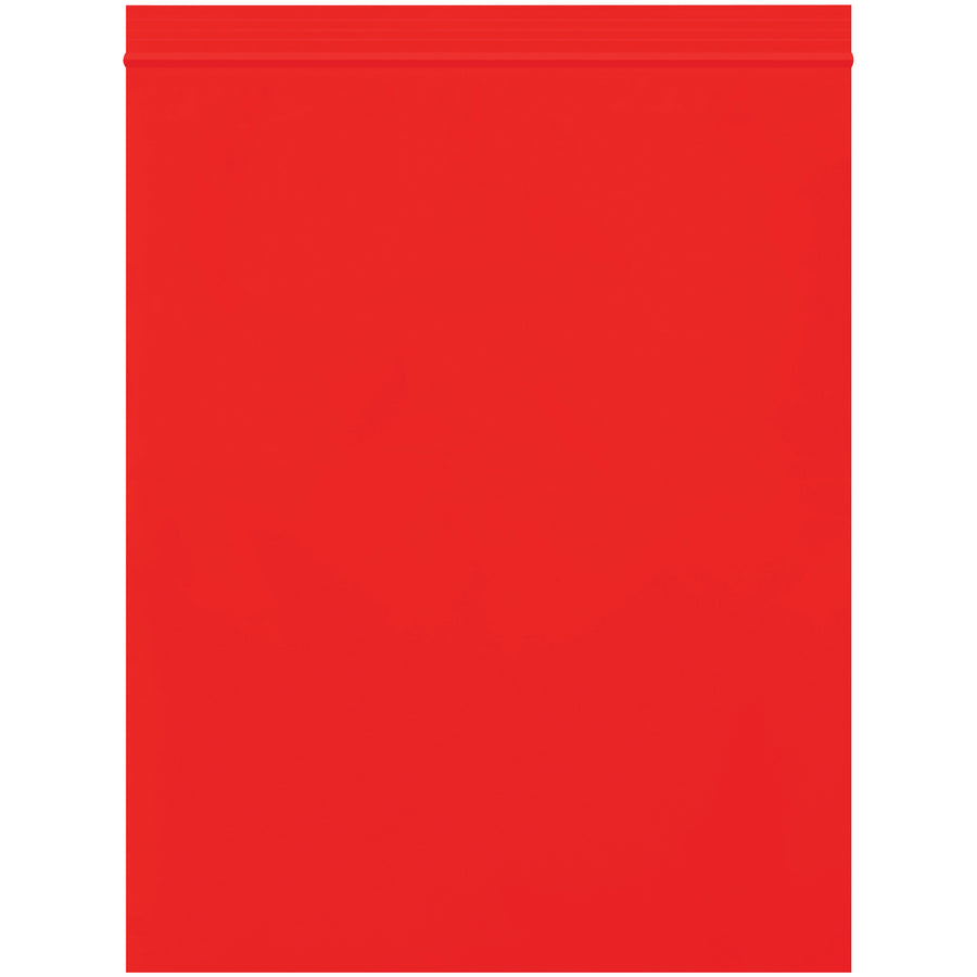 Quickly identify products and inventory with these durable 8x10" red reclosable poly bags. Each case contains 1,000 bags featuring 2 mil polyethylene construction, FDA/USDA compliance, and reliable zip-lock closure to protect against dirt and moisture. Reusable bags built for cost-efficient, long-term storage and shipping.